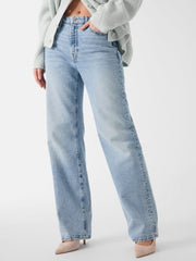 High-Rise Straight Leg Jeans
