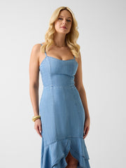 Marina Chambray Midi Dress