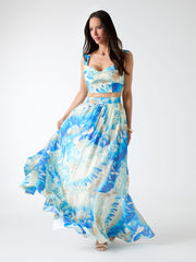 Marciano printed bustier top