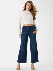 Eco Zoya Cropped Wide-Leg Jeans