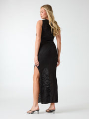 Jacquard long dress