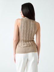 Marciano braided viscose top