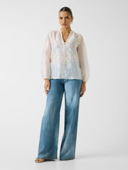 Marciano linen-blend shirt
