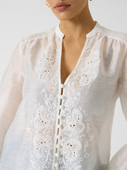 Marciano linen-blend shirt
