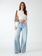 Jacquard cropped top