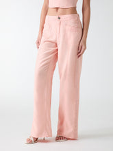 Linen-blend pants