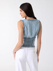 Rebeca Chambray Corset Top