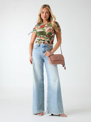 Eco Amaya Printed Mesh Top
