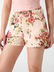 Cargo denim shorts