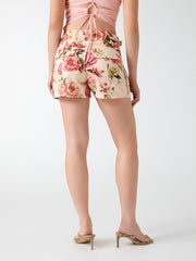 Cargo denim shorts