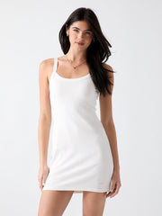 Viscose-blend mini dress