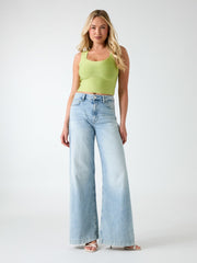 Viscose-blend top
