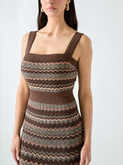 Marciano knitted lurex dress