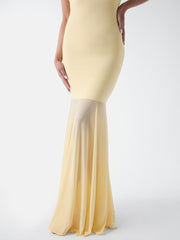 Marciano strapless mesh dress