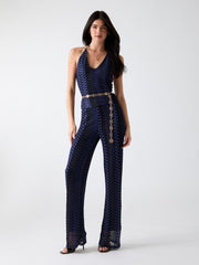 Striped flare pants