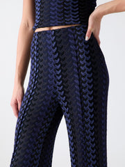 Striped flare pants