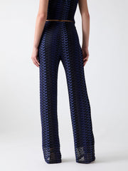 Striped flare pants