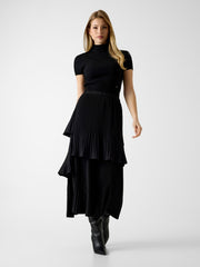 Pleated maxi skirt