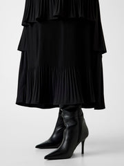 Pleated maxi skirt