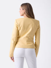Marciano Peplum Leather Jacket