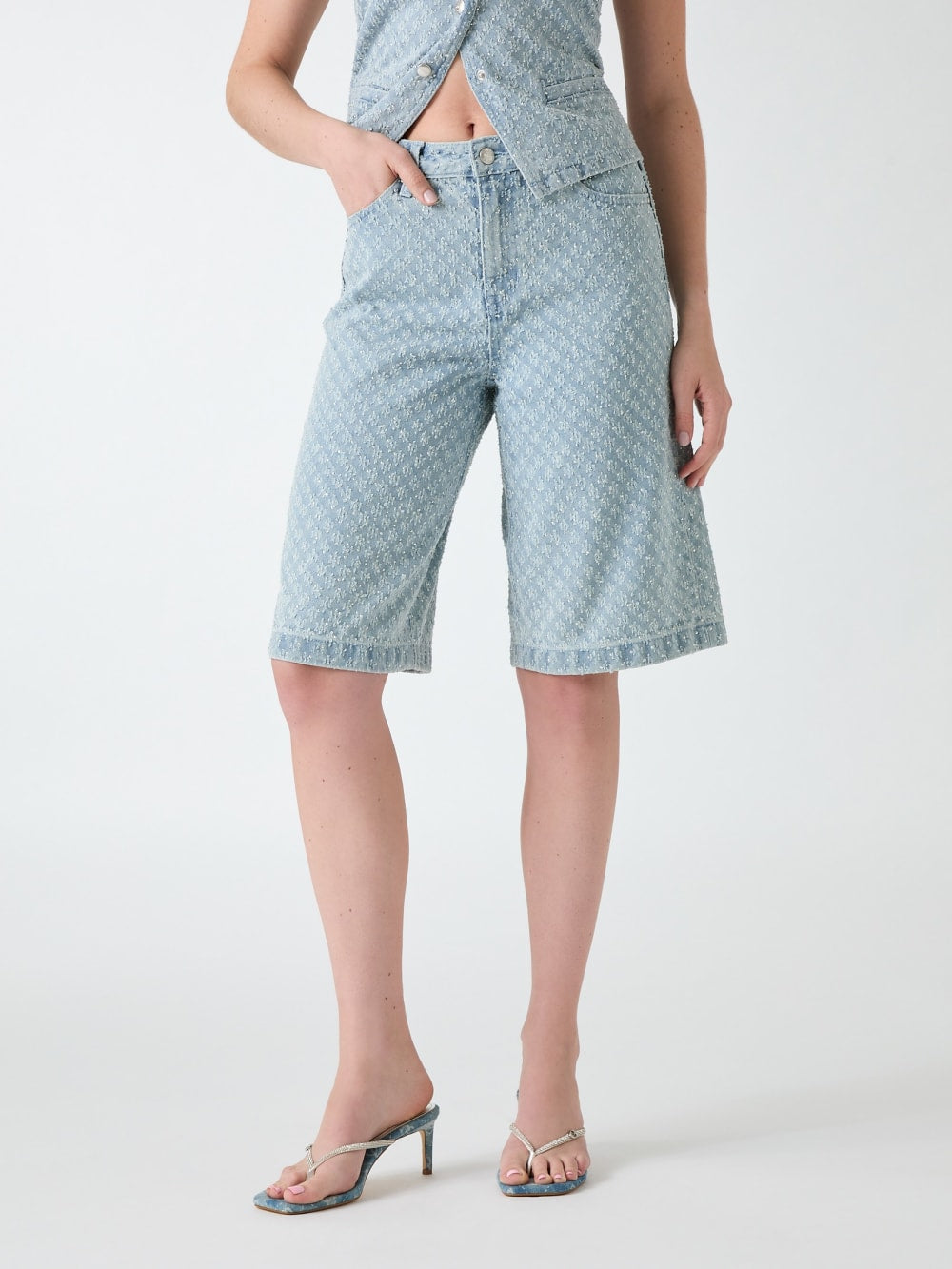 Denim bermuda