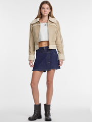 Denim Wrap Skort