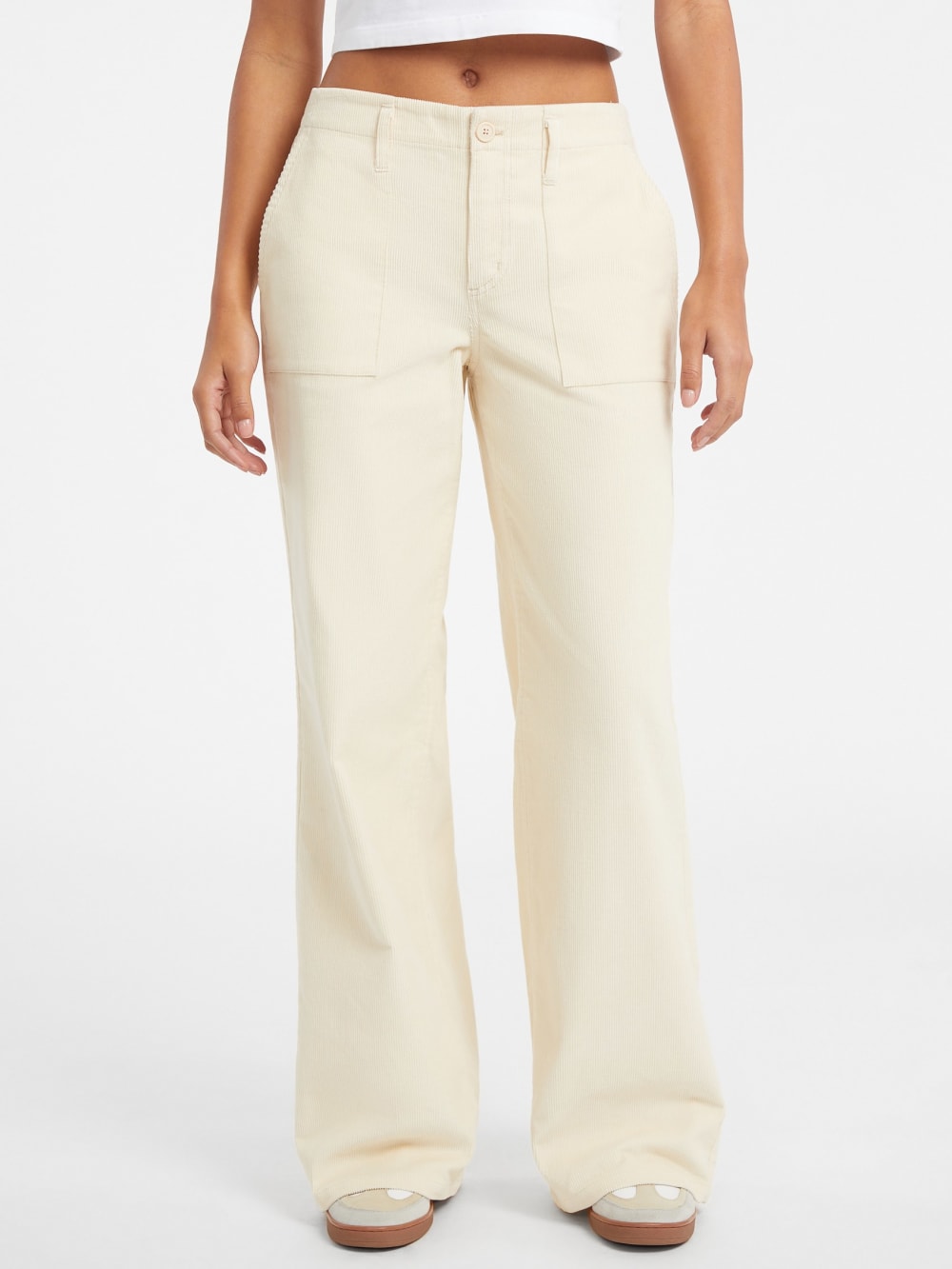 Wide-Leg Utility Pants
