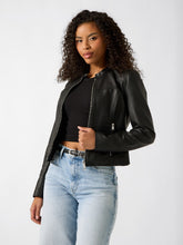 Quattro G Faux-Leather Biker Jacket