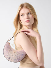 Tasmin Rhinestones Hobo Bag