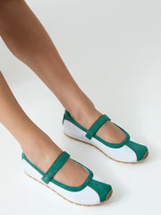 Treece logo ballet pump