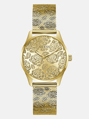 Floral Stainless steel analogue watch 36 mm