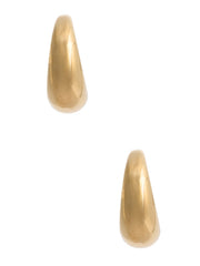 Gold-Tone Lightweight Hoop Earrings