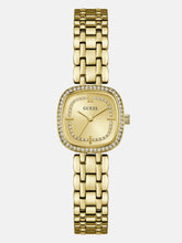 Crystal Stainless steel analogue watch