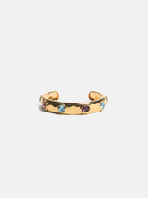 Gold-Tone Multicolor Crystal Bangle
