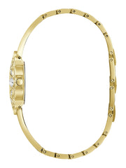 Gold-Tone Flower Analog Watch