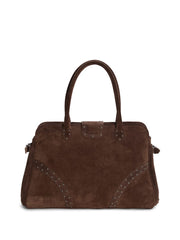 leather buckle bag
