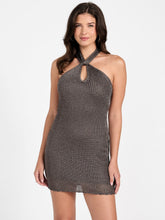 Minka Keyhole Lurex Sweater Dress