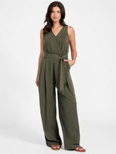 Madelyn Sleeveless Twill Jumpsuit