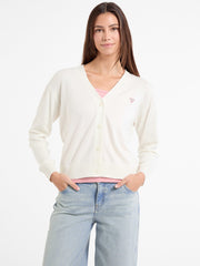 Silk and Wool-Blend Mini Triangle Cardigan