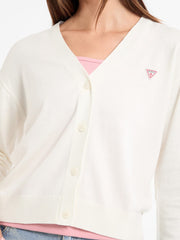 Silk and Wool-Blend Mini Triangle Cardigan