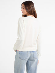 Silk and Wool-Blend Mini Triangle Cardigan