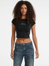 GUESS Originals Eco Raw Edge Rhinestone Tee
