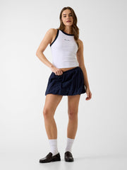 Embroidered logo tank top
