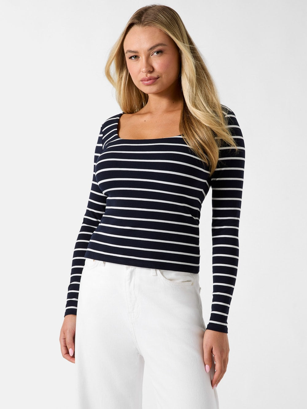 Slim fit striped top