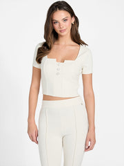 Square neck top