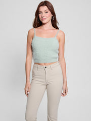 Keyla Fuzzy Sweater Crop Cami