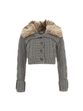 cable fur sweater