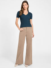 Viscose-blend top
