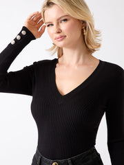 Eco Isa V-Neck Sweater Top