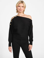 Eco Jamia Beaded Sleeve Sweater